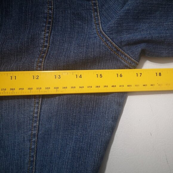 Fairweather Ladies 3/4 Length Sleeves Size 3 Medium Wash Denim Dress - Picture 9 of 11